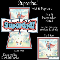 Superdad Cute Twist & Pop Card