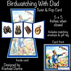 Birdwatching With Dad Twist & Pop Card