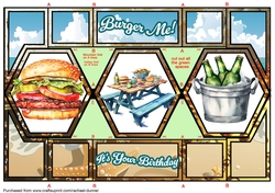 Burger Me! Its Your Birthday Shutter Card