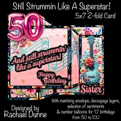 Strummin Like A Superstar 5 x 7 Inch Z-Fold Kit