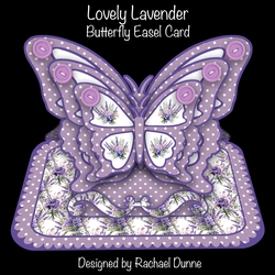 Lovely Lavender Butterfly Easel Card