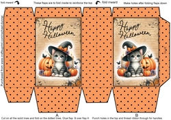 Kitty With Candles Ghostie Mini Gift Bag