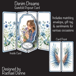 Denim Dreams Gatefold Popout Card
