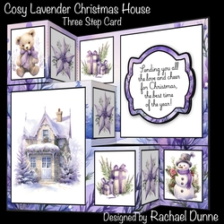 Cosy Lavender Christmas House Three Step Mini Kit
