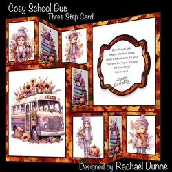 Cosy Autumn School Bus Three Step Mini Kit