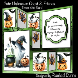 Cute Halloween Ghost & Friends Three Step Mini Kit