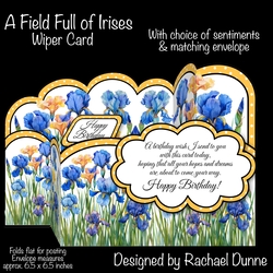 A Field Full of Irises Wiper Card