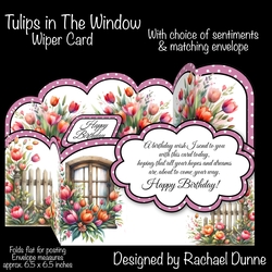 Tulips in the Window Wiper Card Kit