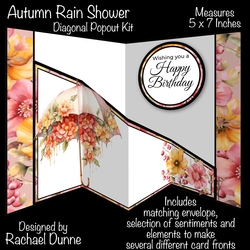 Autumn Rain Shower Diagonal Popout Kit