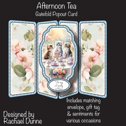 Afternoon Tea Gatefold Popout Card