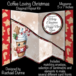 Coffee Loving Christmas Diagonal Popout Kit