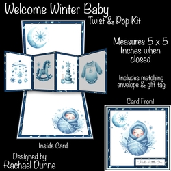 Welcome Winter Baby Twist & Pop Card