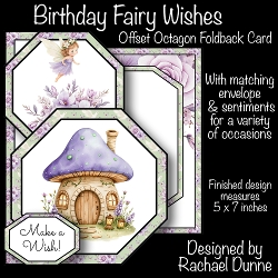 Fairy Birthday Wishes Offset Octagon 5 x 7 Mini Kit