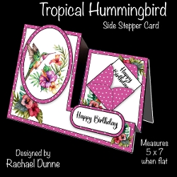 Tropical Hummbingbird Side Stepper Card