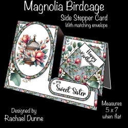 Magnolia Bird Cage Side Stepper Card