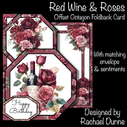 Red Wine & Roses Offset Octagon 5 x 7 Mini Kit