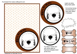 Happy Birthday Sheepdog (brown)