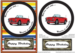 Classic Car Birthday Card