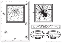 A Creepy Halloween Black & White
