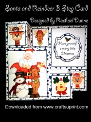 Santa and Reindeer 3 Step Card
