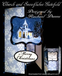 Church with Snowflakes Gatefold