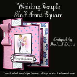 Wedding Couple Half Front Square