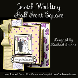 Jewish wedding Half Front Square