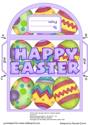 Brightly Painted Eggs Money Wallet Blue