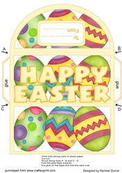 Brightly Painted Eggs Money Wallet Yellow