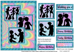 Groovy Birthday Teal