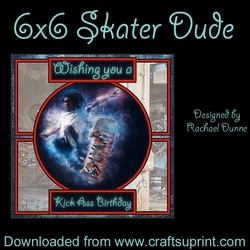 6 x 6 Skater Dude