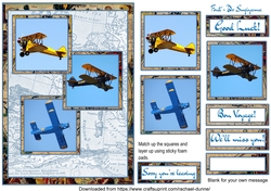 Bi-Plane Good Luck 3 Squares