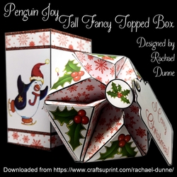 Penguin Joy Tall Fancy Topped Box