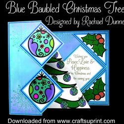 Blue Baubled Christmas Tree