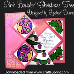 Pink Baubled Christmas Tree