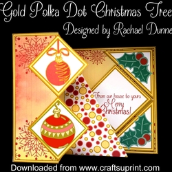 Gold Polka Dot Christmas Tree