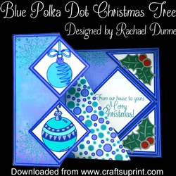 Blue Polka Dot Christmas Tree