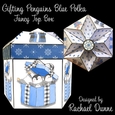 Gifting Penguins Blue Polka FTB