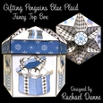 Gifting Penguins Blue Plaid FTB