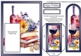 Birthday Wine and Books Bookmark Card