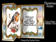 Christmas Robin Fancy Foldback Card
