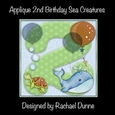 Applique 2nd Birthday Ocean Creatures