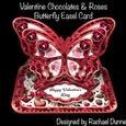 Valentine Chocolates & Roses Butterfly Easel Card