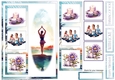 Birthday Yoga Retreat Simple Squares C5