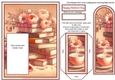 Peachy Peonies & Books Mothers Day Bookmark Card