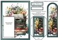 Floral Typewriter Books Mothers Day Bookmark Card