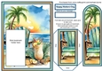 Cocktail on the Beach Mothers Day Bookmark Card