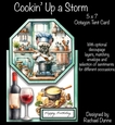 Cookin Up a Storm 5 x 7 Octagon Tent Card