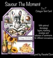 Savour The Moment 5 x 7 Octagon Tent Card