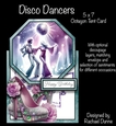 Disco Dancers Octagon Tent Card
